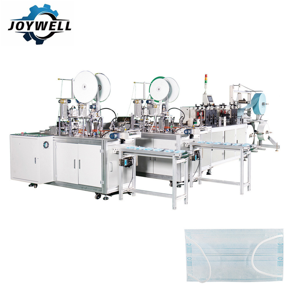 Surgical Inner Ear-Loop Face Mask Making Machine with Tension Control System 1+2 (Servo Motor Type)