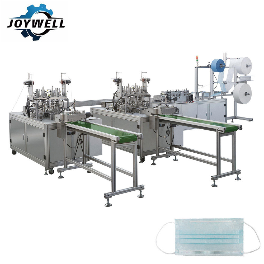 Water Jet Loom Price Surgical Mask Outer Earloop Face Mask Making Machine 1+2 (Motor Type)