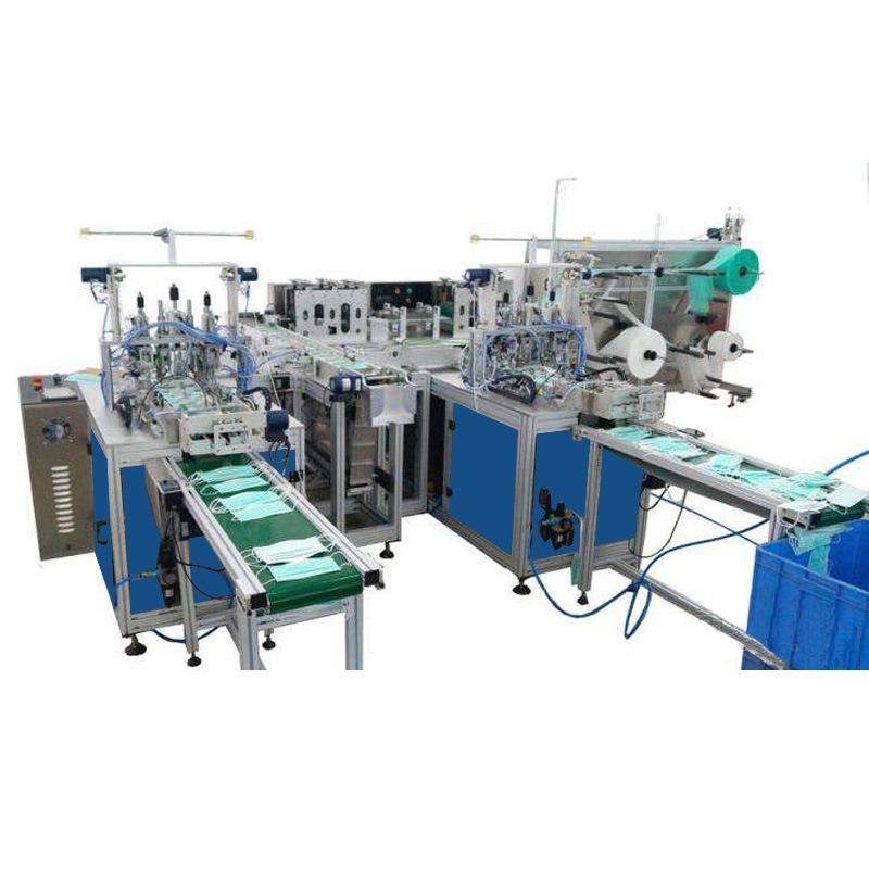 Textile Machinery Mask Equipment Surgical Mask Automatic Outer Earloop Face Mask Making Machine 1+2 (Motor Type)